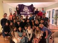 ロサンゼルス千里会<br>国際インターンシップ　参加学生との懇親会で